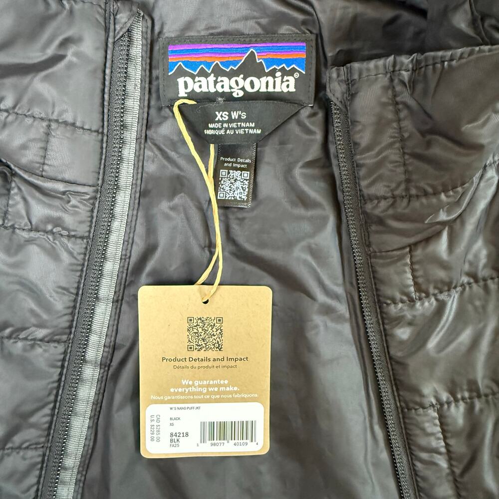 New PATAGONIA Women's Nano Puff Jacket XS - Picture 11 of 11